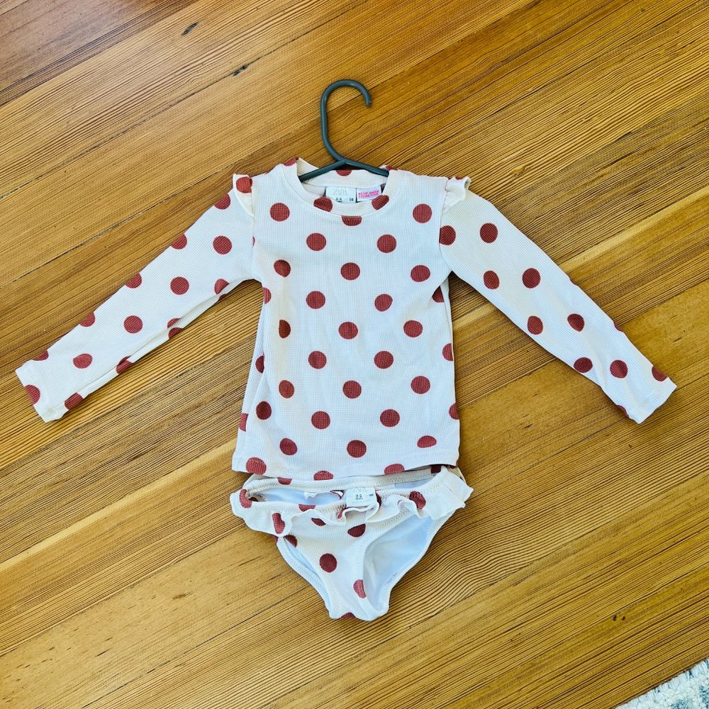 Zara Girls Polka Dot Swimsuit